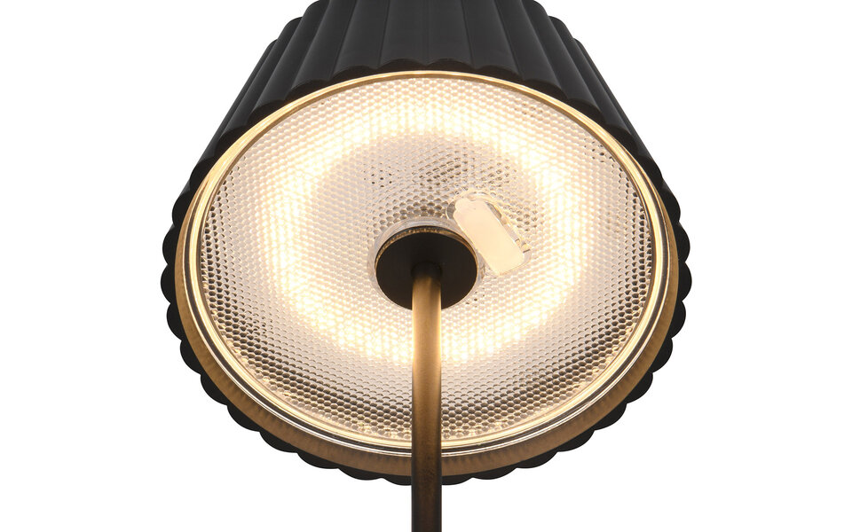 HLW LED Stijlvolle LED Tafellamp Trion Uraz - Mat Zwarte Metalen - Warm Wit 3000K HLW LED Stijlvolle LED Tafellamp Trion Uraz - Mat Zwarte Metalen - Warm Wit 3000K