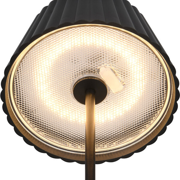 HLW LED Stijlvolle LED Tafellamp Trion Uraz - Mat Zwarte Metalen - Warm Wit 3000K HLW LED Stijlvolle LED Tafellamp Trion Uraz - Mat Zwarte Metalen - Warm Wit 3000K