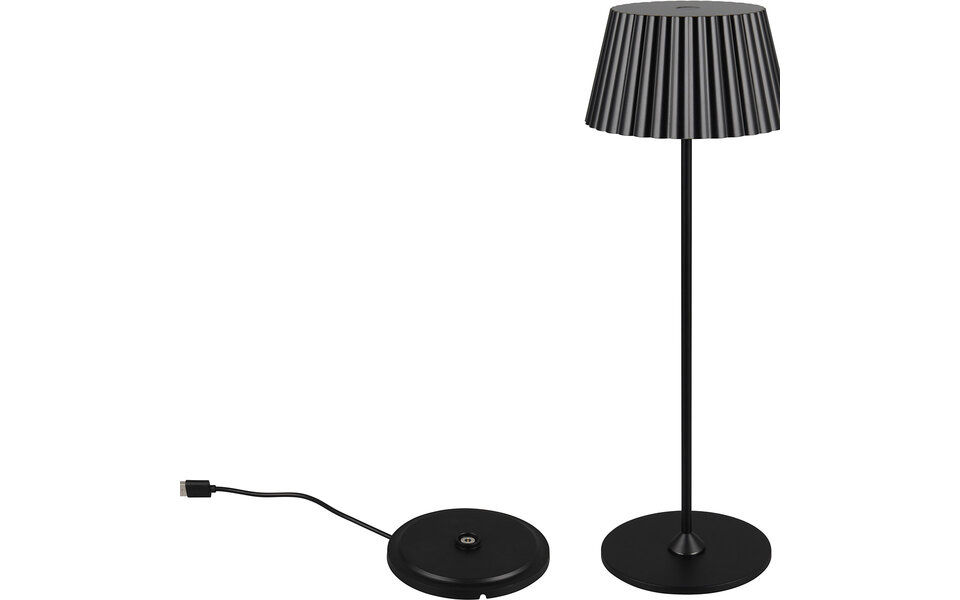 HLW LED Stijlvolle LED Tafellamp Trion Uraz - Mat Zwarte Metalen - Warm Wit 3000K HLW LED Stijlvolle LED Tafellamp Trion Uraz - Mat Zwarte Metalen - Warm Wit 3000K