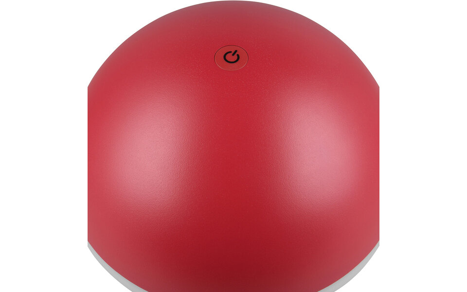 HLW LED LED Tafellamp Trion Lungo 2W - Rood, Gegoten Aluminium, Aanpasbare Kleur & Oplaadbare Batterijen