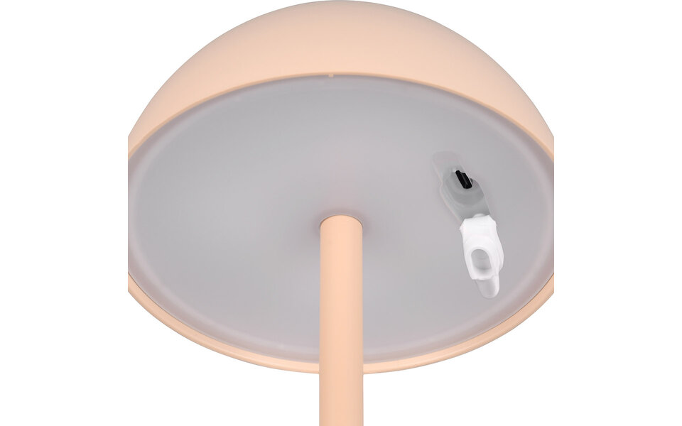 HLW LED Stijlvolle LED Tafellamp & Witte  met Stoffen Kap - Warm Wit 2700K–3000K, 7W LED