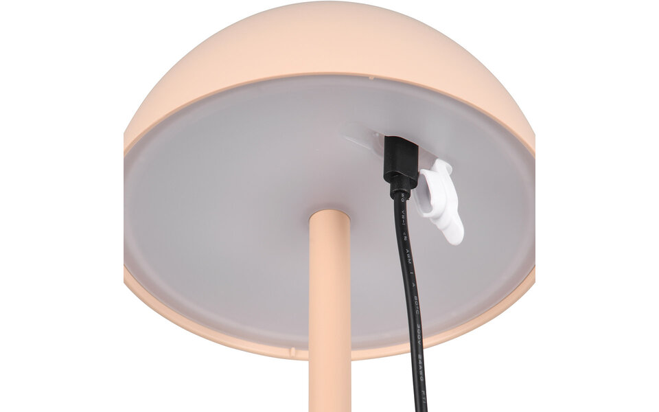 HLW LED Stijlvolle LED Tafellamp & Witte  met Stoffen Kap - Warm Wit 2700K–3000K, 7W LED