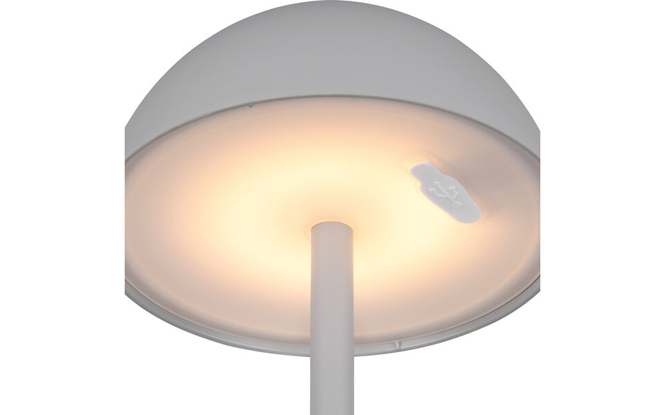 HLW LED LED Tafellamp Trion Rado met Warm Wit 3000K, Stoffen Kap & Oplaadbare Batterijen