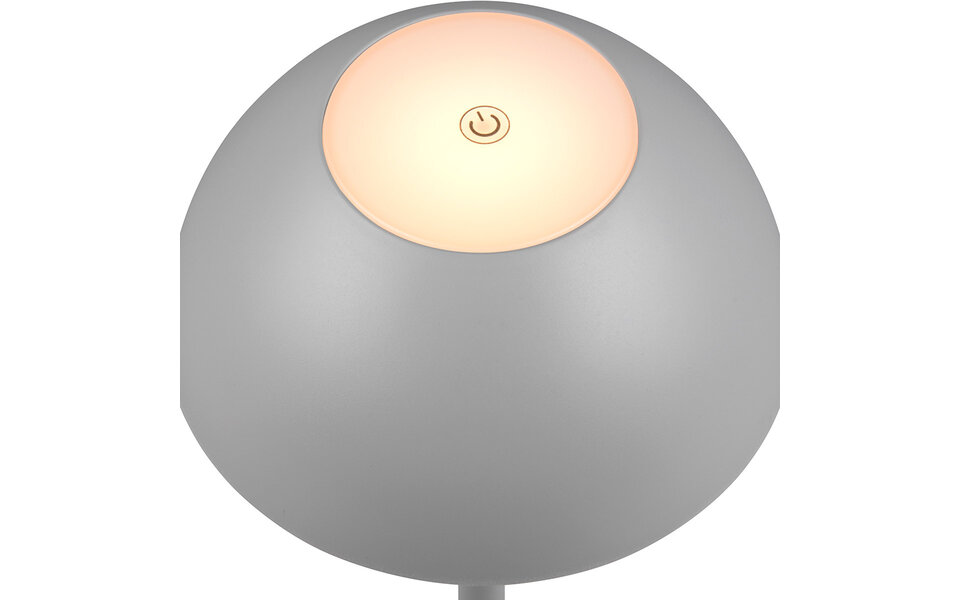 HLW LED LED Tafellamp Trion Rado met Warm Wit 3000K, Stoffen Kap & Oplaadbare Batterijen