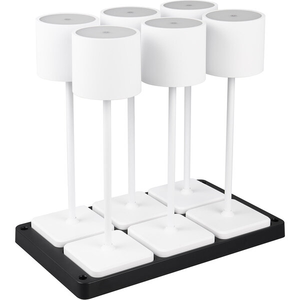 HLW LED Stijlvolle LED Tafellamp & Witte met Stoffen Kap en 5W LED HLW LED Stijlvolle LED Tafellamp & Witte met Stoffen Kap en 5W LED