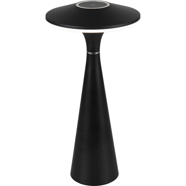 HLW LED LED Tafellamp Trion Rezo met 2W LED, Stoffen Kap & Zwarte Look HLW LED LED Tafellamp Trion Rezo met 2W LED, Stoffen Kap & Zwarte Look