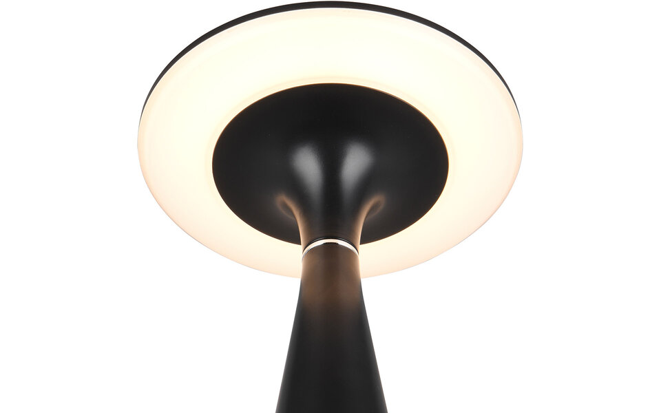 HLW LED LED Tafellamp Trion Rezo met 2W LED, Stoffen Kap & Zwarte  Look