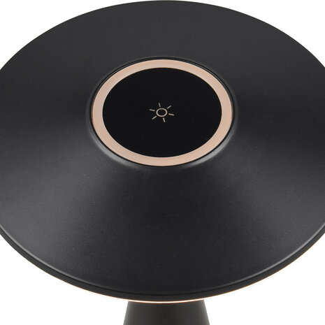 HLW LED LED Tafellamp Trion Rezo met 2W LED, Stoffen Kap & Zwarte Look HLW LED LED Tafellamp Trion Rezo met 2W LED, Stoffen Kap & Zwarte Look