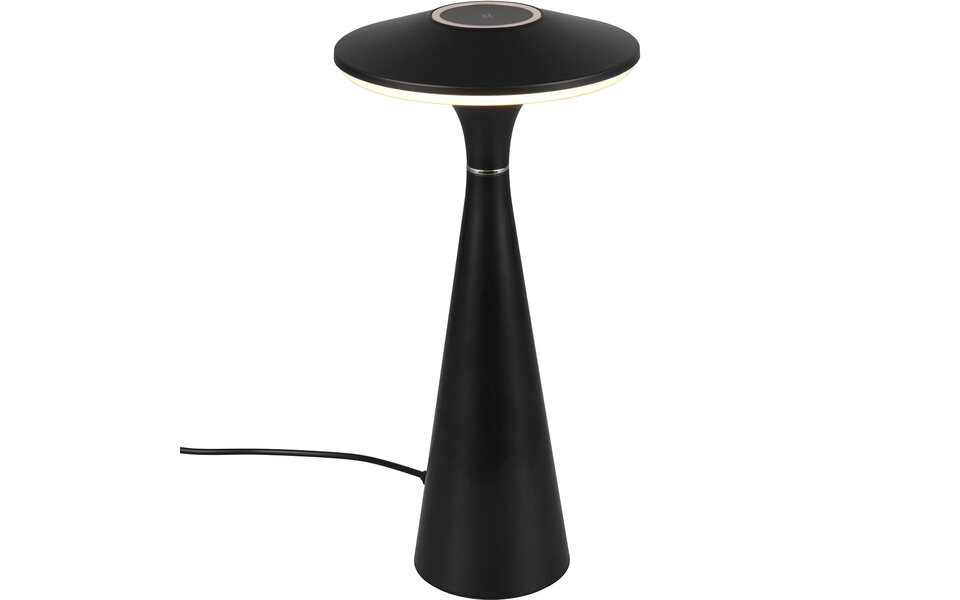 HLW LED LED Tafellamp Trion Rezo met 2W LED, Stoffen Kap & Zwarte  Look