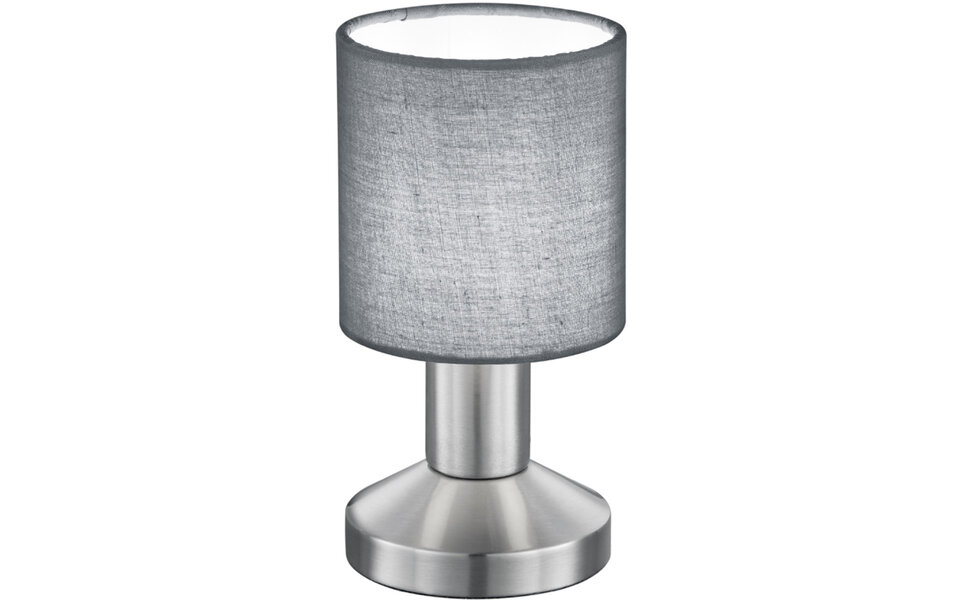 HLW LED LED Tafellamp Mat Grijs - Rond Aluminium, E14 Fitting - Trion Garno