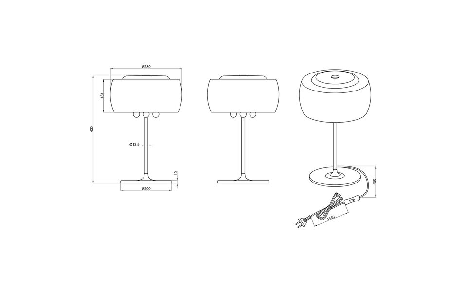 HLW LED LED Tafellamp Trion Vapiro - Mat Chroom Aluminium, G9 Fitting, Ronde  &  Stijl