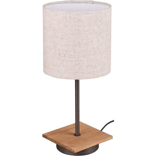 HLW LED LED Tafellamp Trion Elmo met E27 fitting - Rond antiek nikkel design