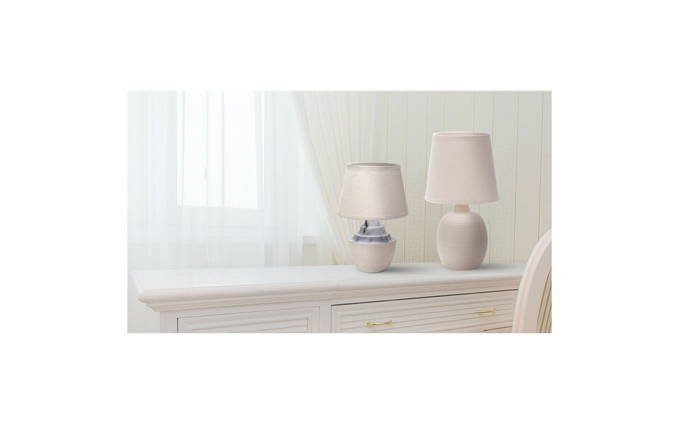 HLW LED LED Tafellamp Aigi Conton 2 - Rond Mat Blauw Keramiek - E14 Fitting, Ideaal voor LED Lamp &