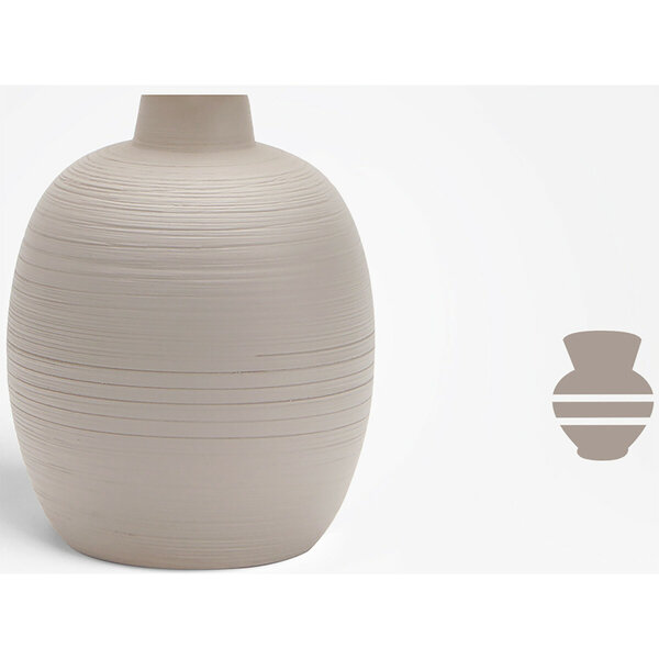 HLW LED LED Tafellamp Aigi Cruni - Ronde , Mat Grijs Keramiek, E14 Fitting