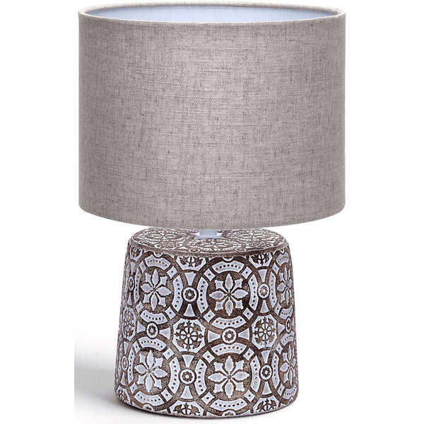 HLW LED LED Tafellamp Aigi Herdon - Ronde , Mat Bruin Keramiek, E14 Fitting HLW LED LED Tafellamp Aigi Herdon - Ronde , Mat Bruin Keramiek, E14 Fitting