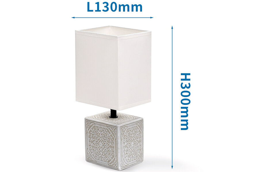 HLW LED LED Tafellamp Aigi Astron - Mat Wit Keramiek, E14 Fitting | Witte & Rechthoekige HLW LED LED Tafellamp Aigi Astron - Mat Wit Keramiek, E14 Fitting | Witte & Rechthoekige