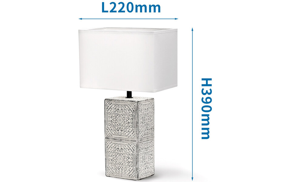 HLW LED LED Tafellamp Aigi Astron XL - Mat Zwart/Wit Keramiek met E14 fitting HLW LED LED Tafellamp Aigi Astron XL - Mat Zwart/Wit Keramiek met E14 fitting