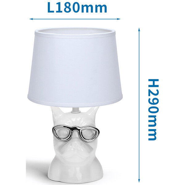 HLW LED LED Tafellamp Aigi Xinus - Mat Wit Keramiek, Rond Design, E14 Fitting HLW LED LED Tafellamp Aigi Xinus - Mat Wit Keramiek, Rond Design, E14 Fitting