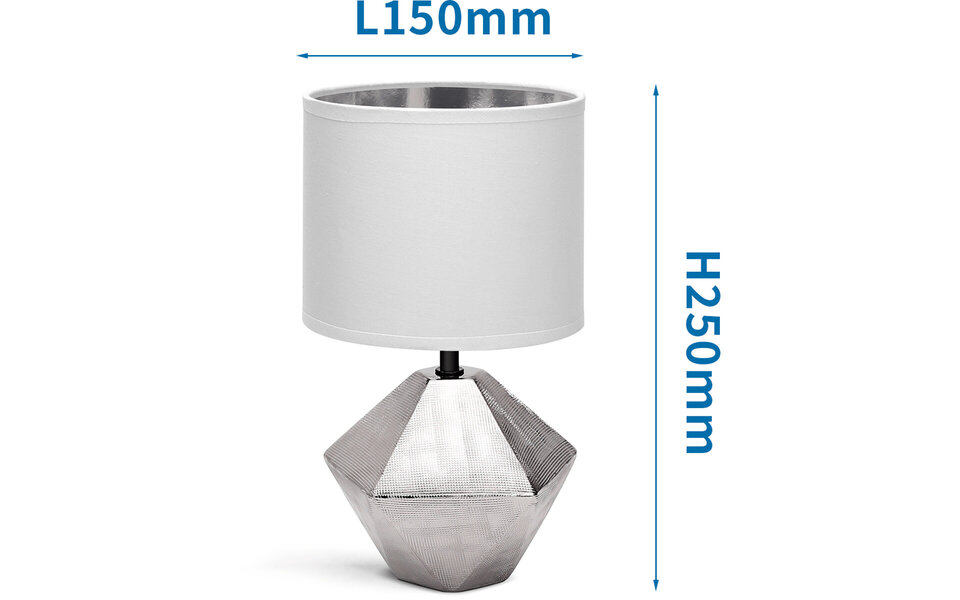 HLW LED LED Tafellamp Aigi Uynimo - Ronde , Witte , E14 Fitting HLW LED LED Tafellamp Aigi Uynimo - Ronde , Witte , E14 Fitting