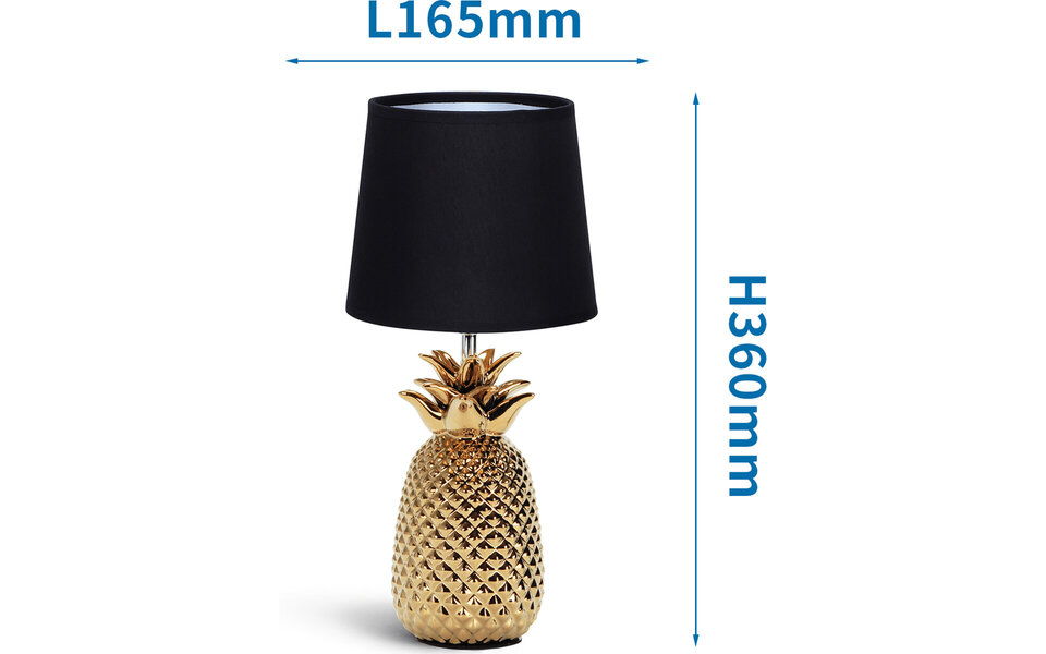 HLW LED LED Tafellamp Mat Zwart/Goud - Ronde  & Zwarte/Gouden