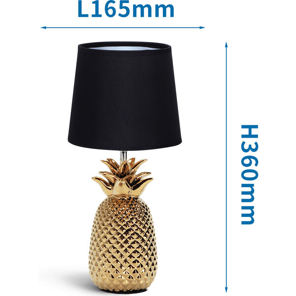 HLW LED LED Tafellamp Mat Zwart/Goud - Ronde  & Zwarte/Gouden