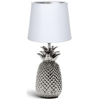 LED Tafellamp Aigi Winkon - Mat Wit/Zilver, E14 Fitting