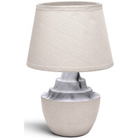 LED Tafellamp Aigi Fospa - Mat Bruin Keramiek, E14 Fitting