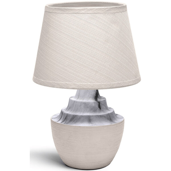 HLW LED LED Tafellamp Aigi Fospa - Rond, Mat Bruin Keramiek met E14 Fitting