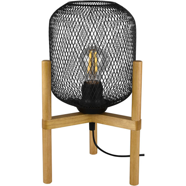 HLW LED LED Tafellamp Mat Zwart met Ronde  & Zwarte