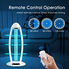 HLW LED UV-C LED Tafellamp 38W met Timer en Afstandsbediening - Witte  360º Desinfectie