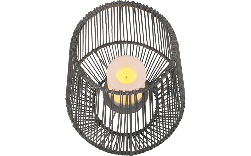 HLW LED Waterdichte LED Tafellamp met Sensor, Stoffen Kap & Zonne-energie HLW LED Waterdichte LED Tafellamp met Sensor, Stoffen Kap & Zonne-energie