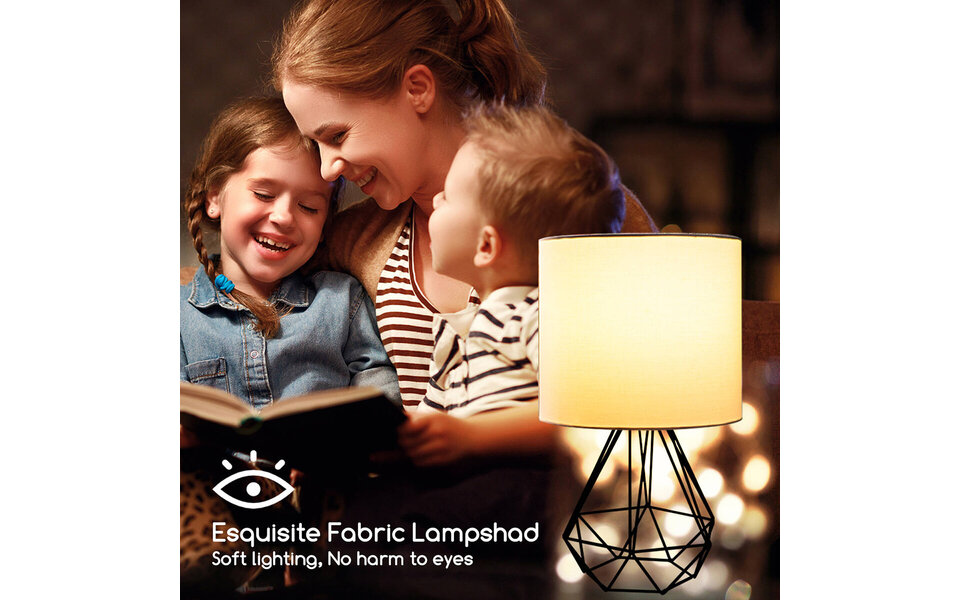 HLW LED LED Tafellamp Mat Zwart - Aluminium Rond - E14 Fitting -  & Ronde