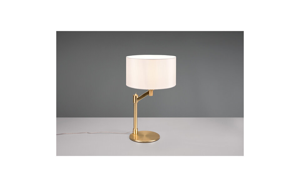 HLW LED LED Tafellamp Mat Goud - Ronde  & Gouden  E27 Fitting