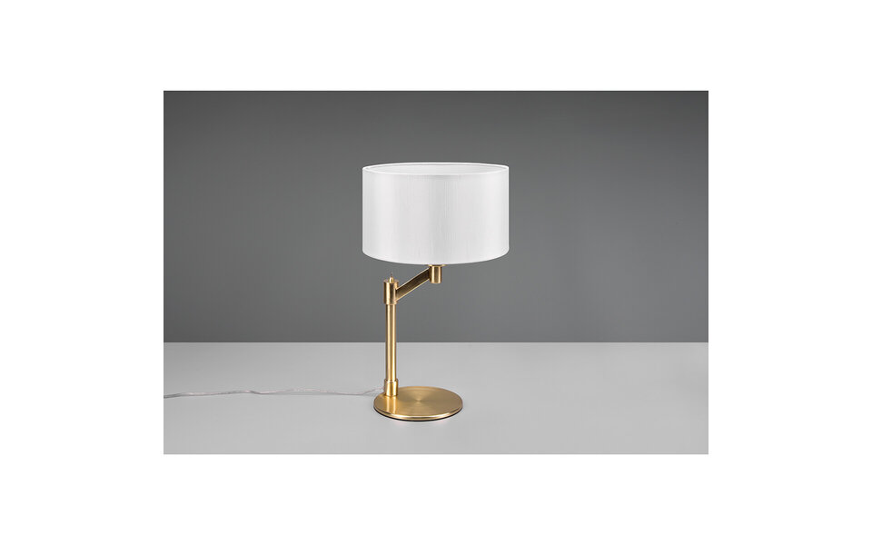 HLW LED LED Tafellamp Mat Goud - Ronde  & Gouden  E27 Fitting