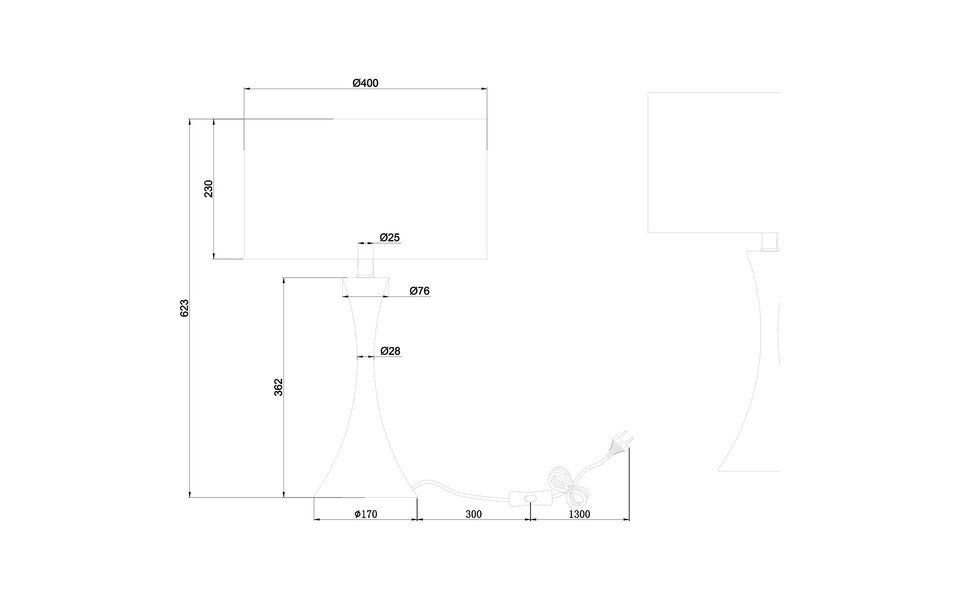 HLW LED Moderne LED Tafellamp Mat Nikkel - Ronde  & 60W