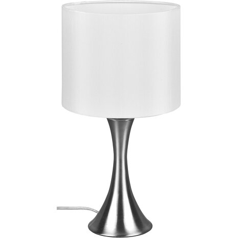 HLW LED LED Tafellamp Trion Safari - Ronde , 40W Max, Mat Nikkel