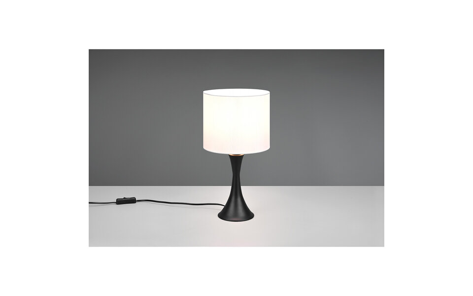 HLW LED LED Tafellamp Mat Zwart - Ronde , Zwarte , 40W LED