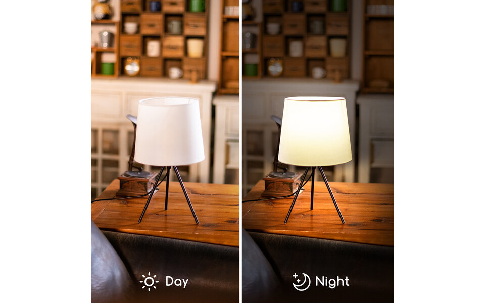 HLW LED LED Tafellamp Aigi Pinny - Mat Wit Stalen Rond Model | Met Snoerschakelaar