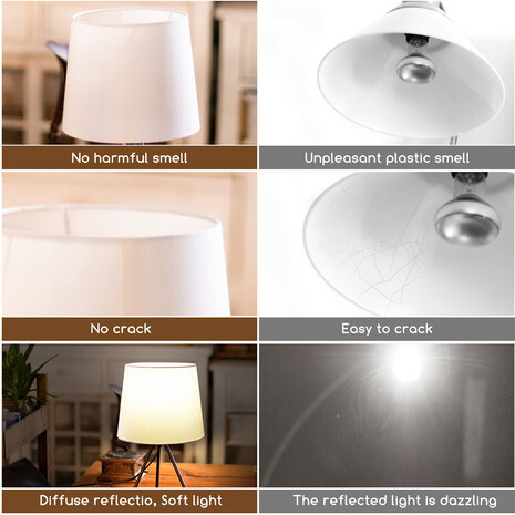 HLW LED LED Tafellamp Aigi Pinny - Mat Wit Stalen Rond Model | Met Snoerschakelaar