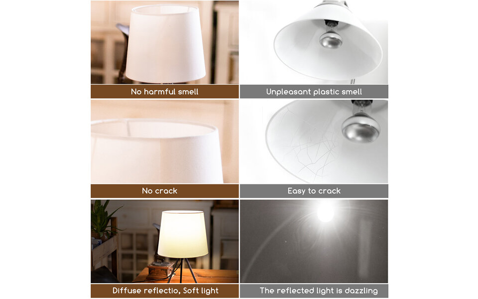 HLW LED LED Tafellamp Aigi Pinny - Mat Wit Stalen Rond Model | Met Snoerschakelaar