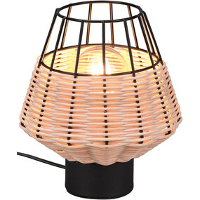 LED Tafellamp Trion Bera - Rond & Bruin Aluminium LED Tafellamp Trion Bera - Rond & Bruin Aluminium