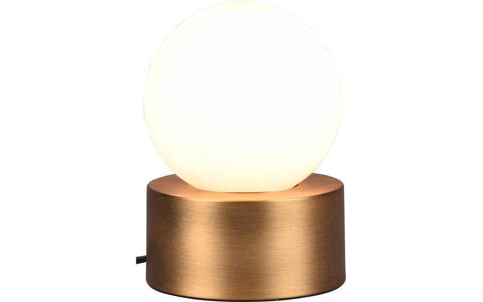 HLW LED LED Tafellamp Trion Celda - Rond Aluminium & Oud Brons, E14 Fitting