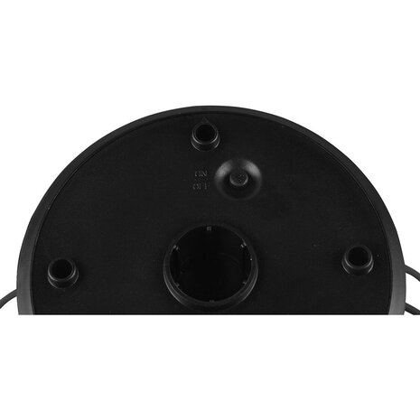 HLW LED Zwarte LED Tafellamp op Zonne-energie - Ronde , Warm Wit, Waterdicht IP44