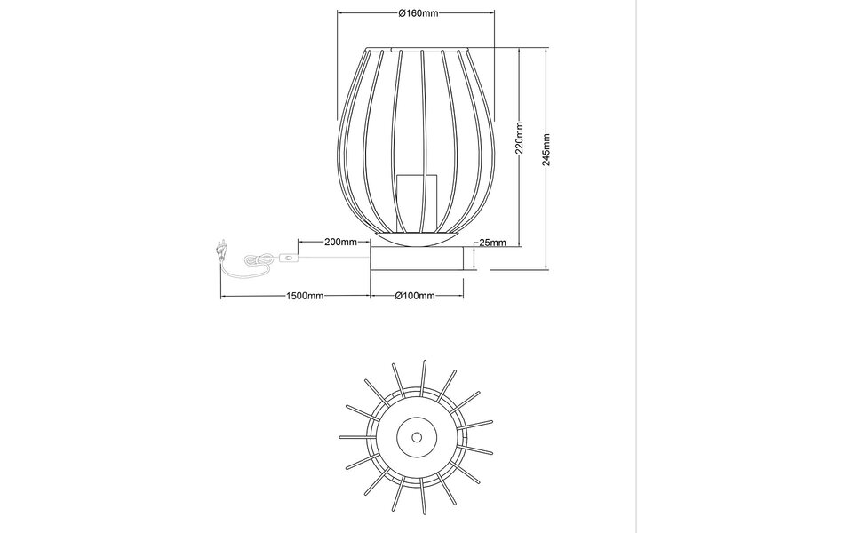 HLW LED LED Tafellamp Trion Rigo - Mat Zwart Metaal, Universele E27 Fitting HLW LED LED Tafellamp Trion Rigo - Mat Zwart Metaal, Universele E27 Fitting