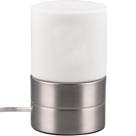 HLW LED LED Tafellamp Ronde  – Mat Nikkel Metalen