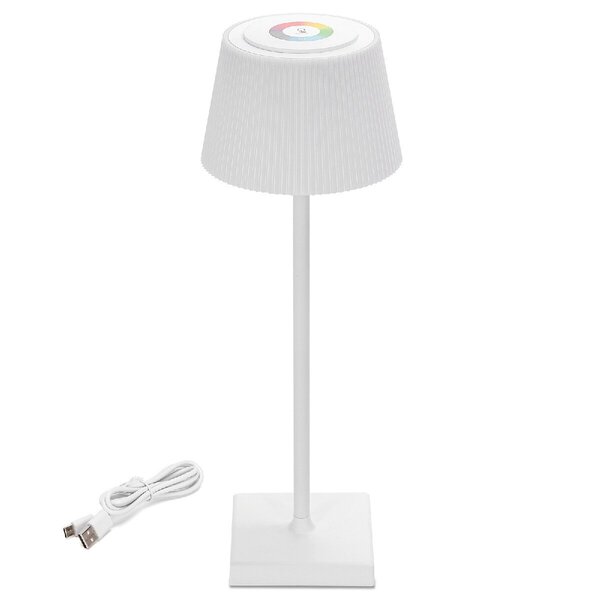 HLW LED Dimbare LED Tafellamp met USB-oplaadfunctie, RGB & Touch - Draadloze LED Bureaulamp HLW LED Dimbare LED Tafellamp met USB-oplaadfunctie, RGB & Touch - Draadloze LED Bureaulamp