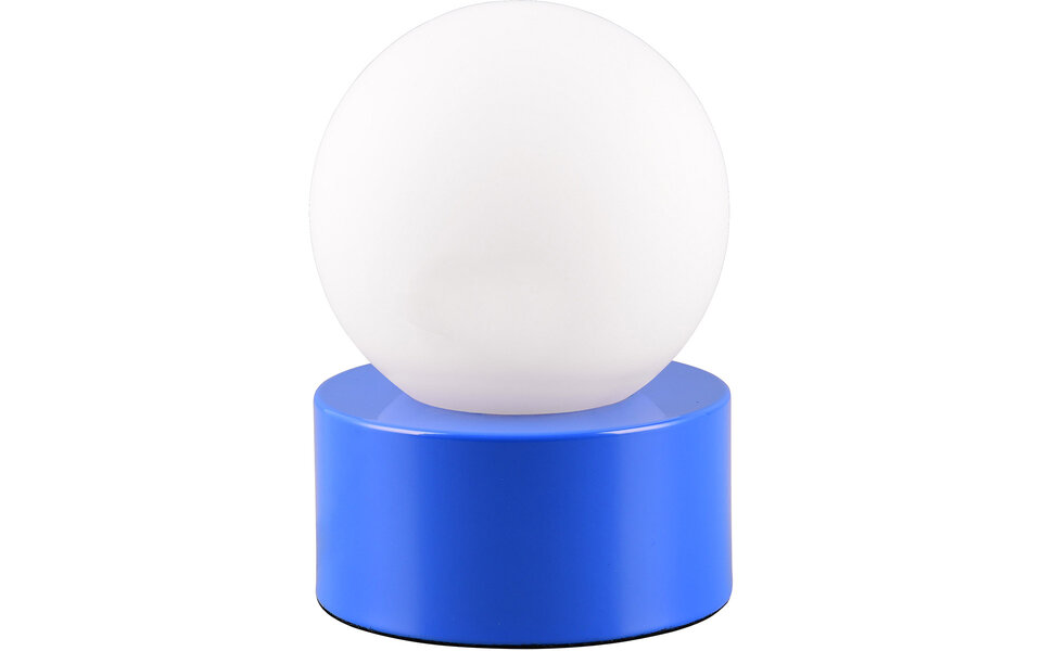 HLW LED LED Tafellamp Trion Stenu - Blauw metalen armatuur, E14 fitting, max 25W LED lamp