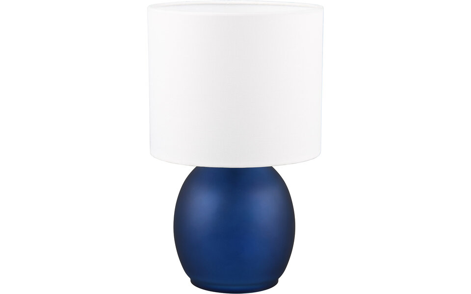 HLW LED LED Tafellamp Blauw Glas - Ronde  & Glazen  met E14 Fitting