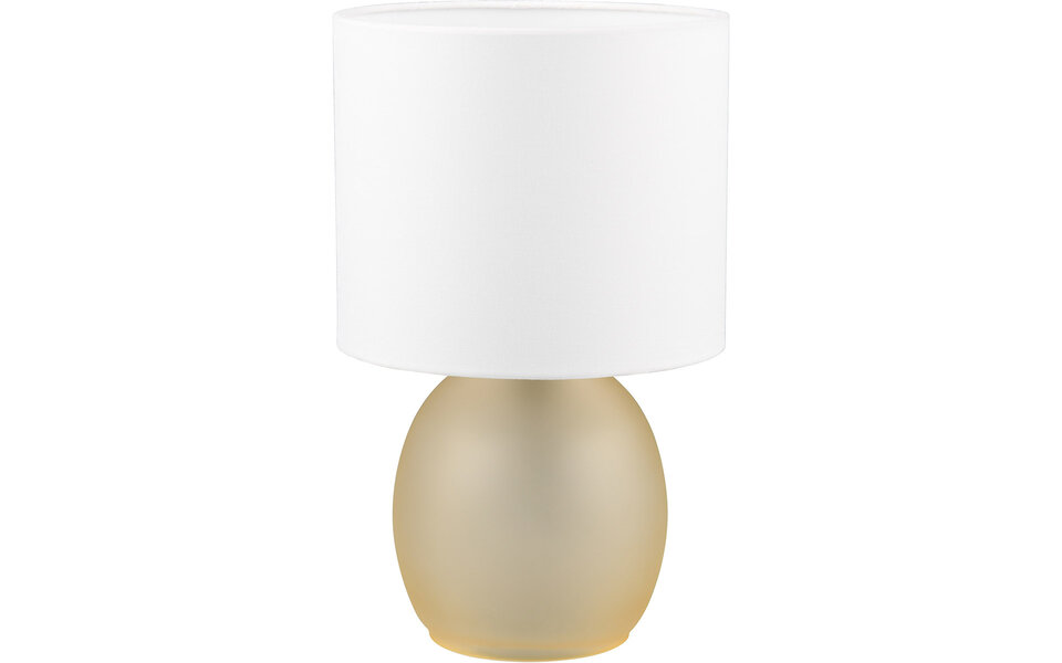 HLW LED LED Tafellamp Trion Alev - Ronde Amber Glas Tafellamp met E14 Fitting