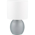 Moderne LED Tafellamp Trion Alev met Ronde en Glas Moderne LED Tafellamp Trion Alev met Ronde en Glas
